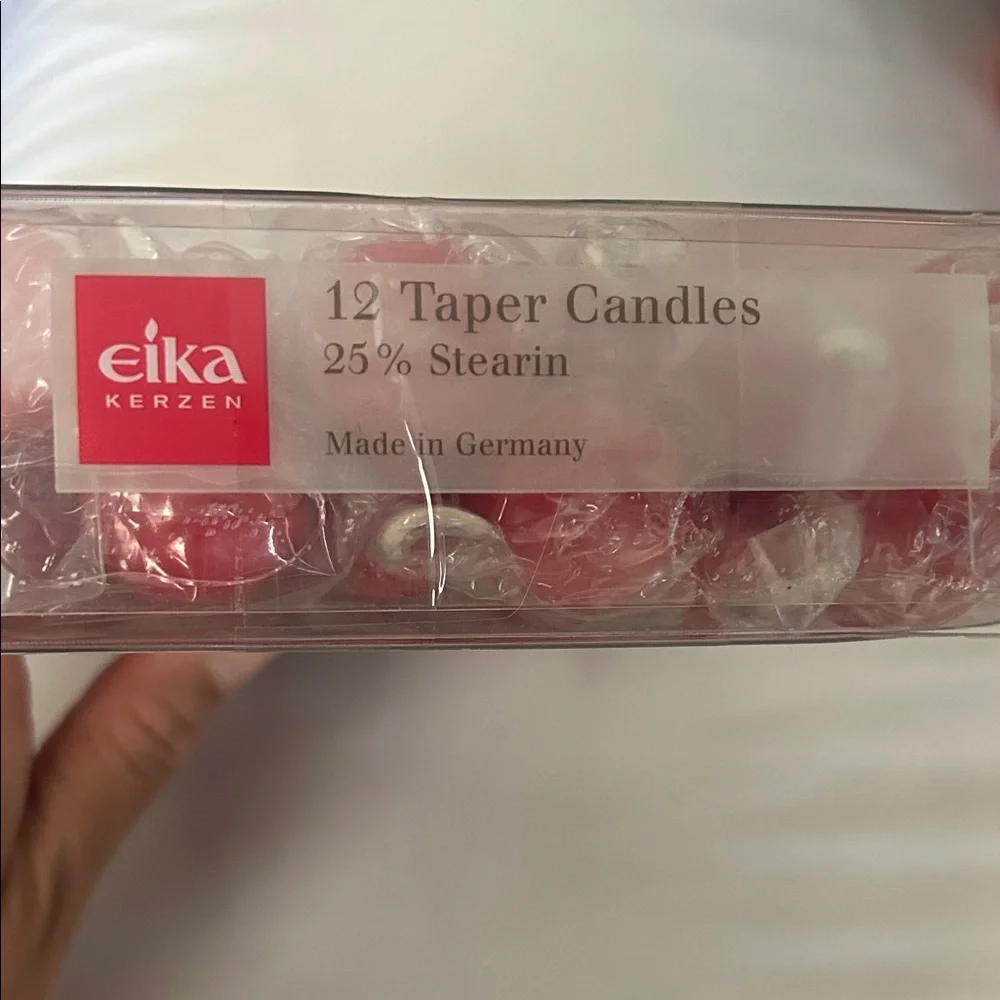 Red Taper Candles - 12 Pack